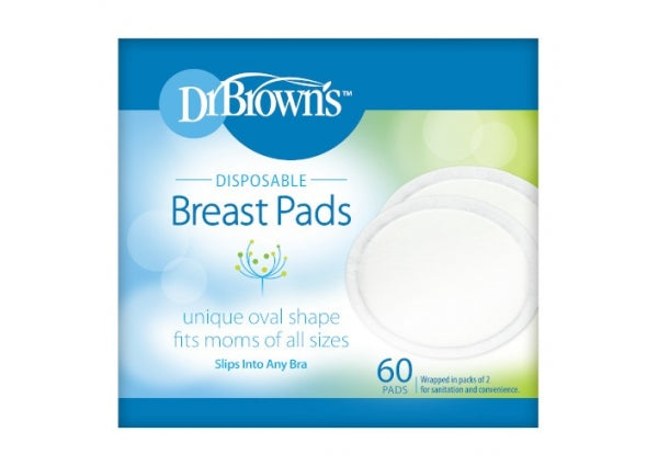 Dr Brown's Disposable Nursing Breast Pads 60-Pack- S4021H