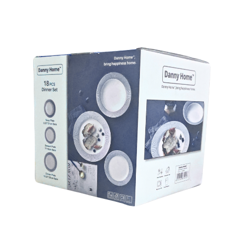 Regal Blue Rim - Exclusive Porcelain Dinnerset (18pcs)