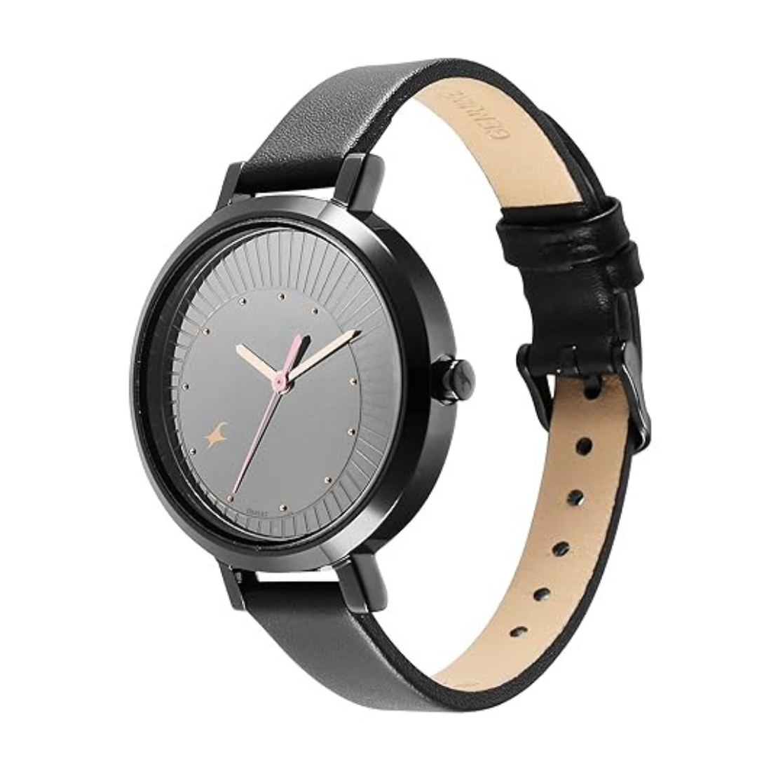 Titan Fastrack Style Up – Black Dial Leather Strap Watch for Women | Red Rhino Kenya