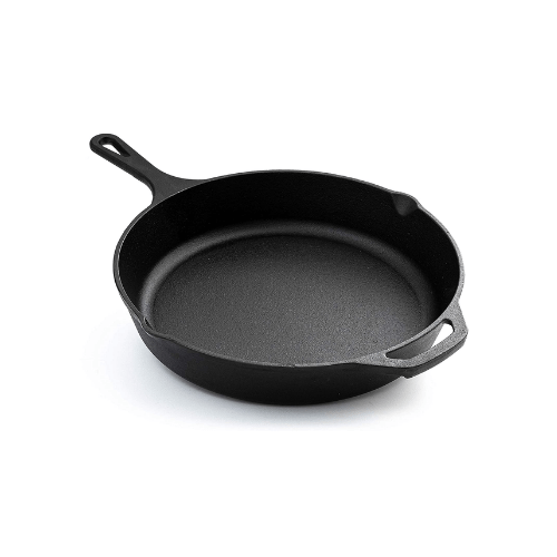 Cast Iron Skillet Frying Pan - Oven Safe Grill Cookware 25CM