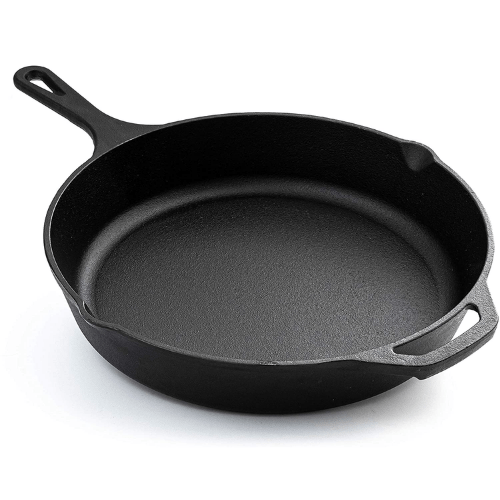 Cast Iron Skillet Frying Pan Set of 4 - Oven Safe Grill Cookware set 16CM/25CM/26CM/30CM - Red Rhino