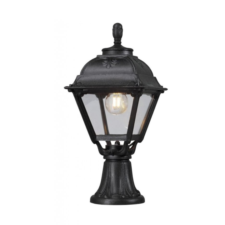 Fumagalli BISSO/CEFA Black Clear E27 Wall Light