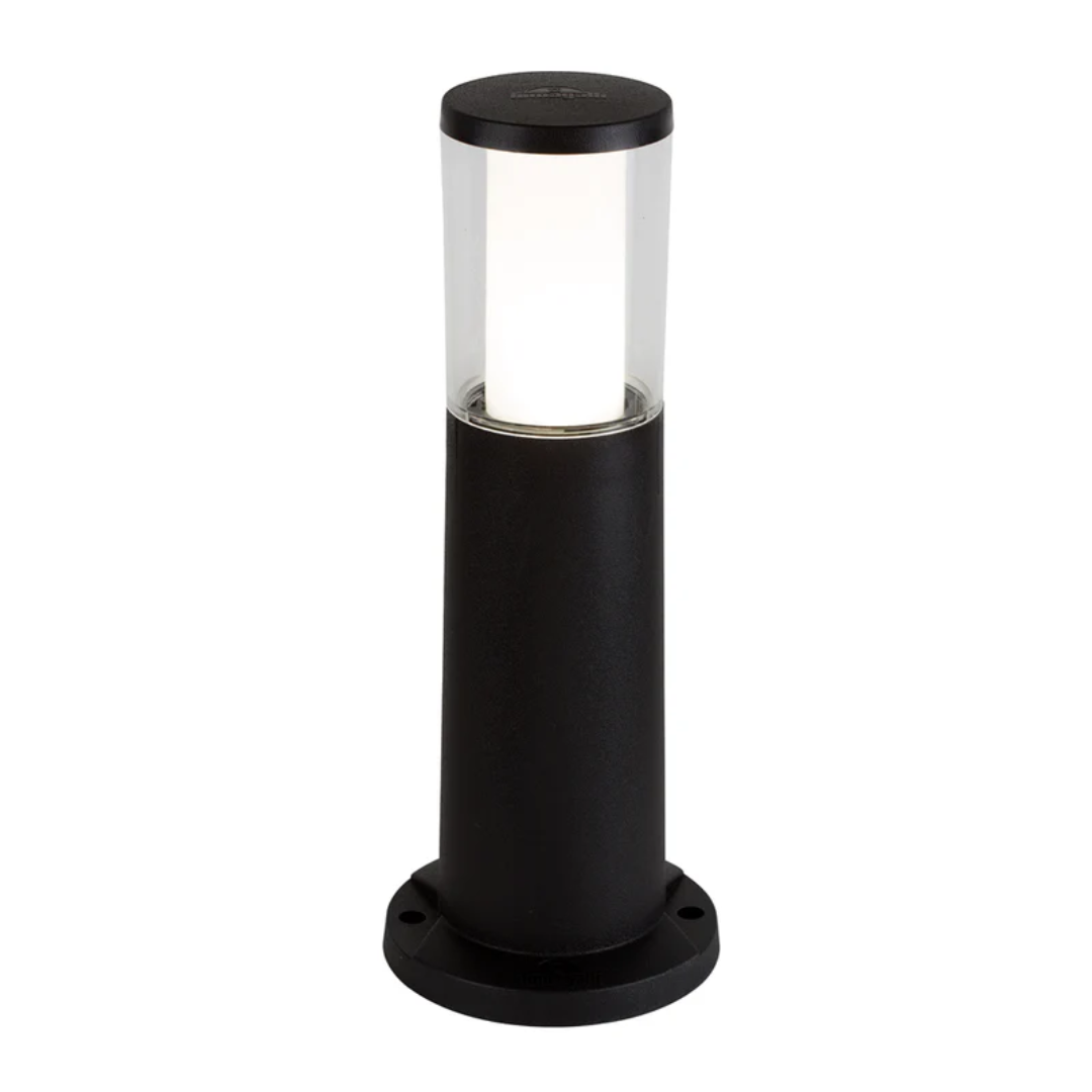 Fumagalli CARLO 400 DECO Black Clear GU10 LED 6W Short Bollard