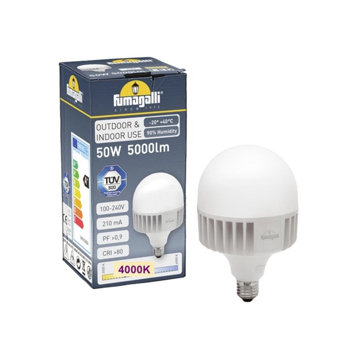 Fumagalli E27 High Power LED Lamp 50W 4000K