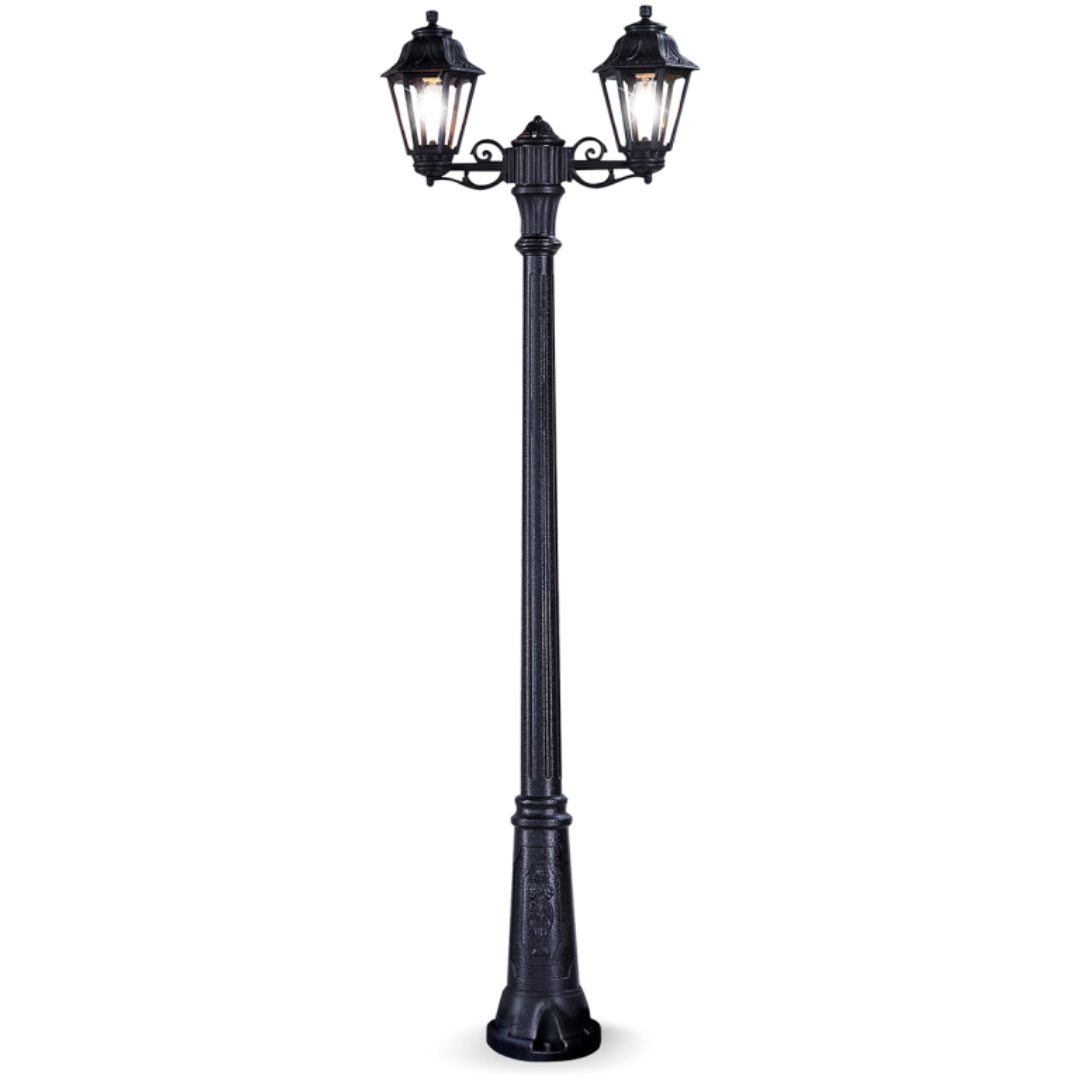 Fumagalli GIGI BISSO/ANNA 2L Black Clear E27 A60 LED 8.5W CCT Set