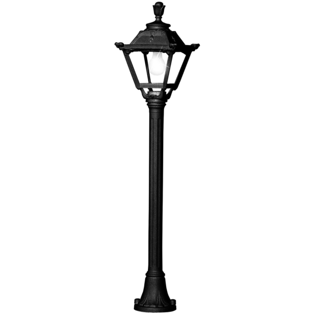 Fumagalli MIZAR/GOLIA Black Clear E27 Pole Light