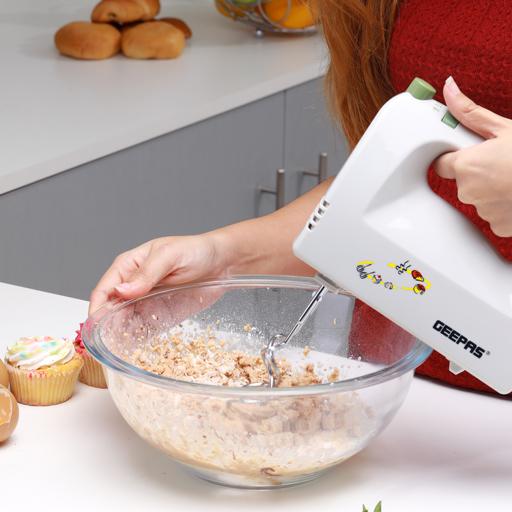 Geepas GHM2001 160W Hand Mixer - Red Rhino