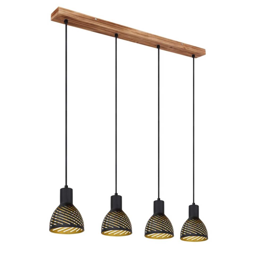 GLOBO 4-Bar Pendant Gold 4xE27 L900