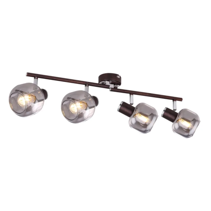 GLOBO 4-Bar Spotlight Bronze 4xE14