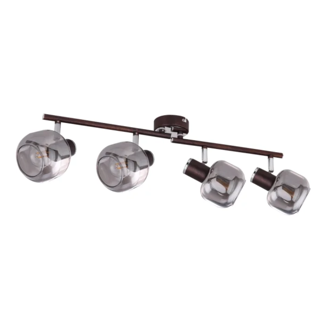 GLOBO 4-Bar Spotlight Bronze 4xE14