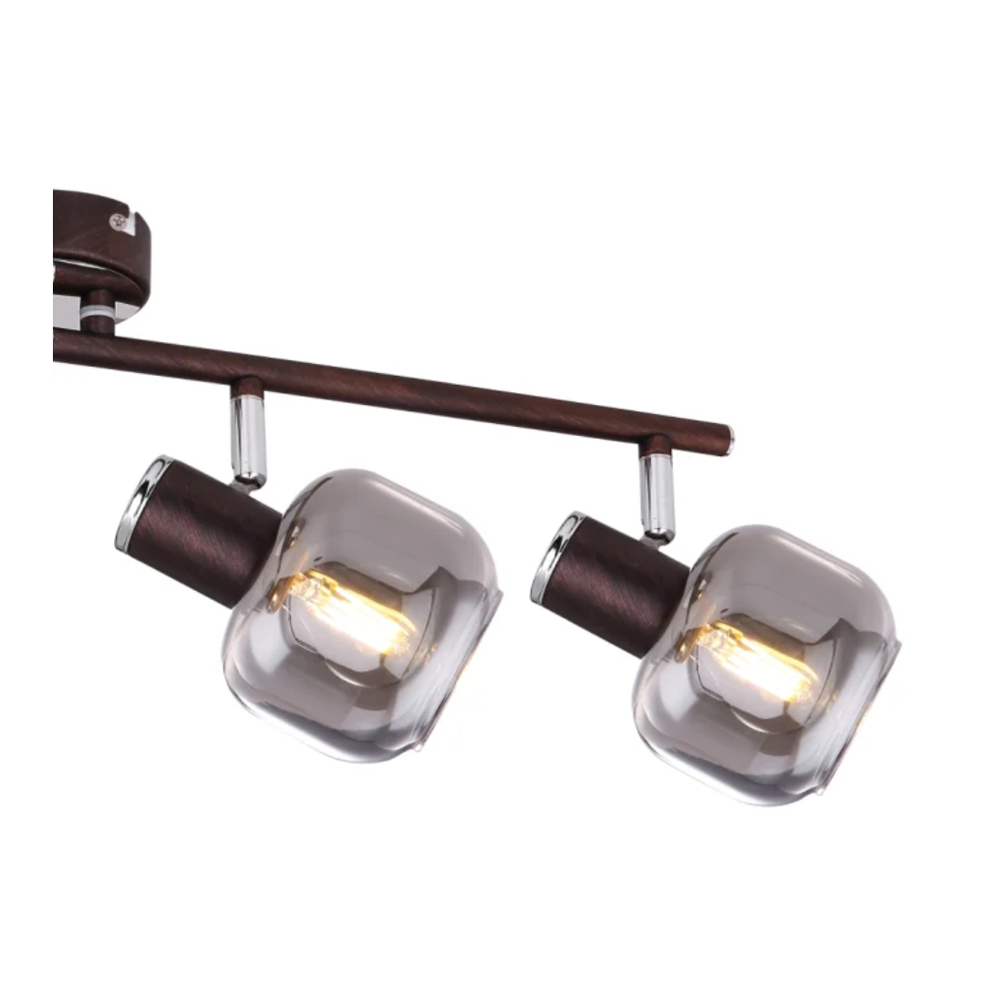 GLOBO 4-Bar Spotlight Bronze 4xE14