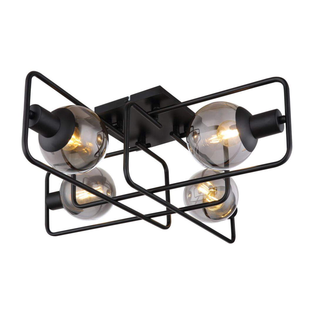 GLOBO 4L Ceiling Light Black 4xE14 L610