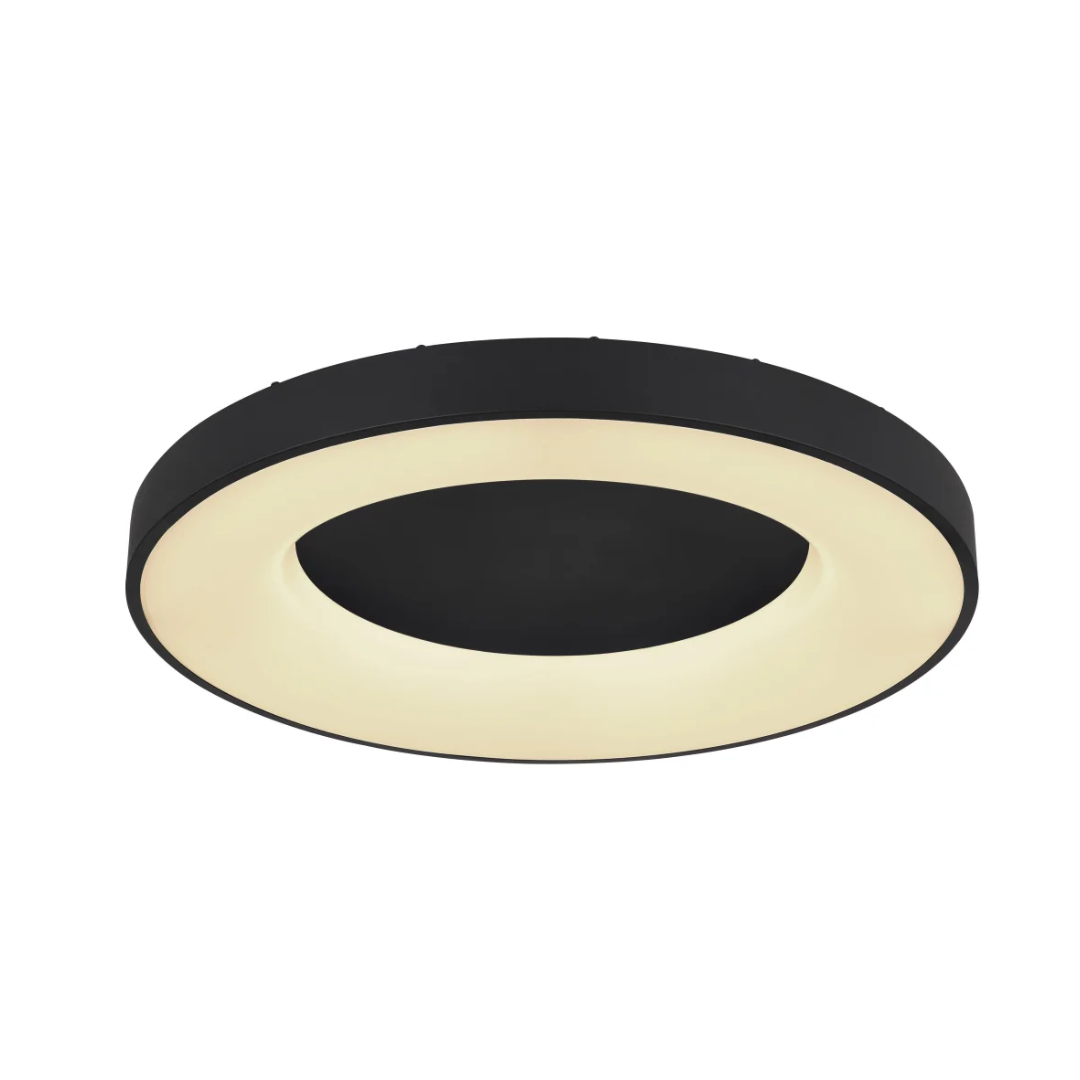 GLOBO Ceiling Light Opal Black LED 42W CCT 2700–6500K