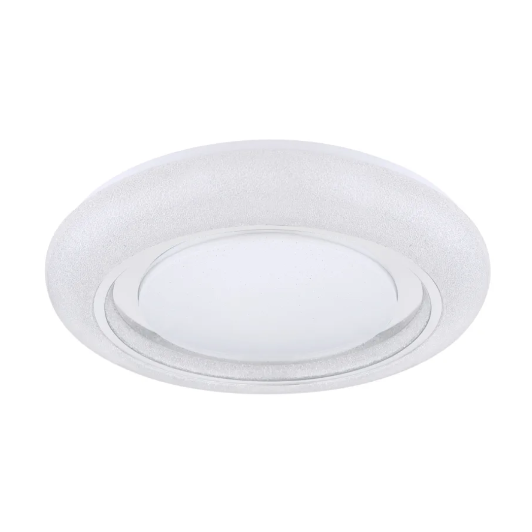 GLOBO DIMM Ceiling Light White Chrome Sparkle LED 40W CCT 2700/4200/6500K D490
