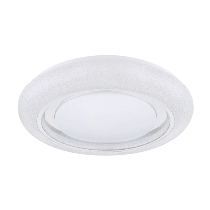 GLOBO DIMM Ceiling Light White Chrome Sparkle LED 40W CCT 2700/4200/6500K D490