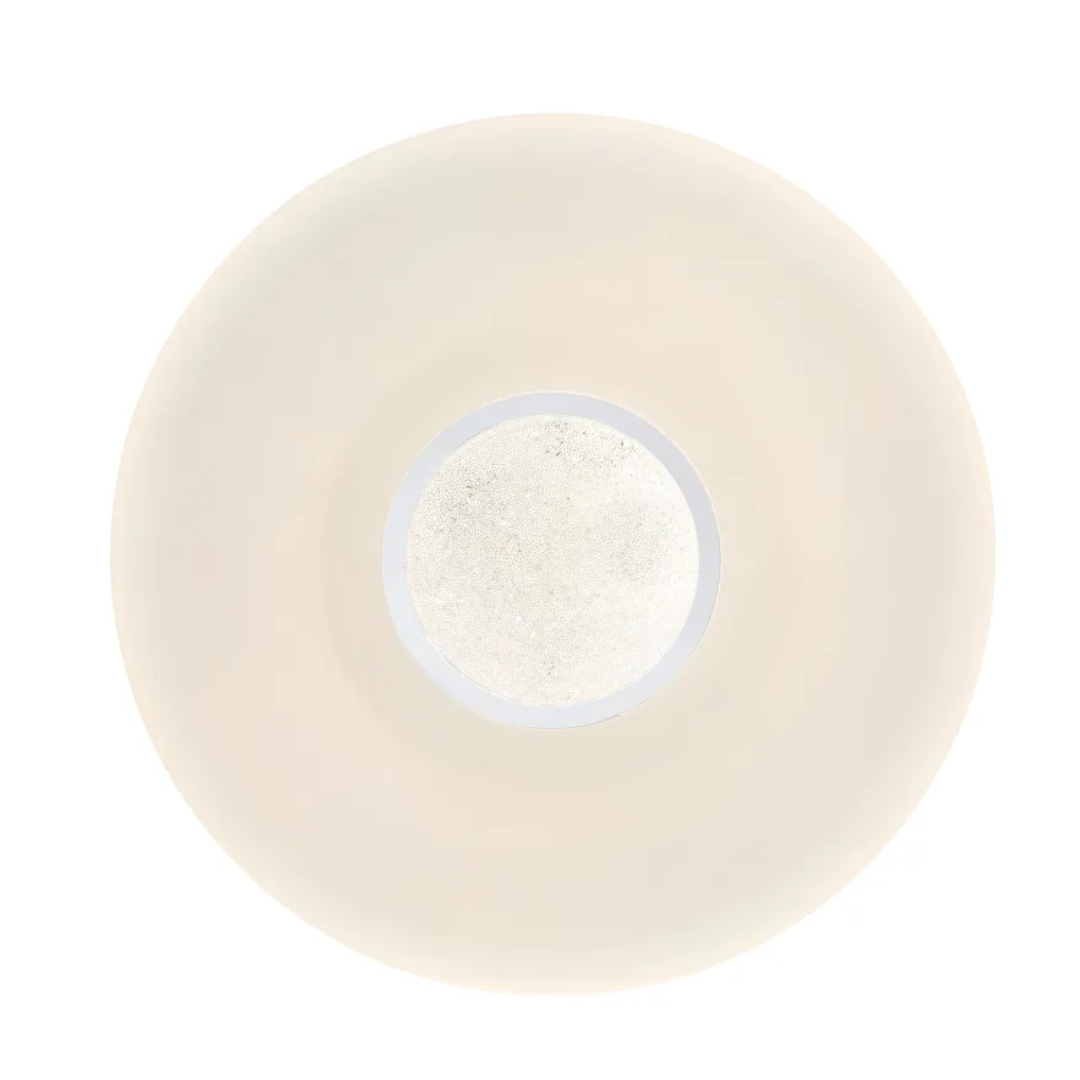 GLOBO DIMM Ceiling Light White Chrome Sparkle with Remote LED 40W CCT 2700–6500K