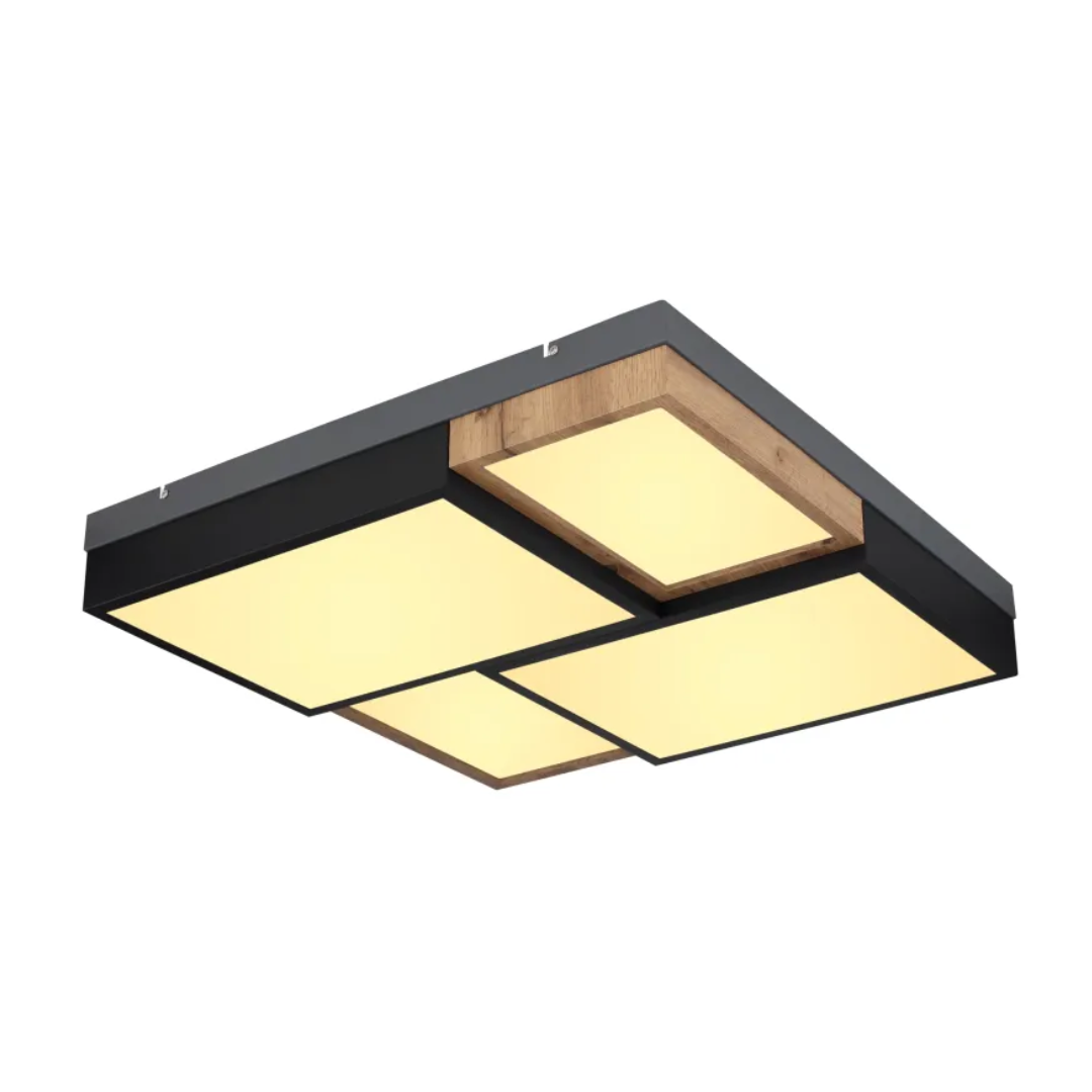 GLOBO Design Ceiling Light Black Brown LED 50W 3000K D626