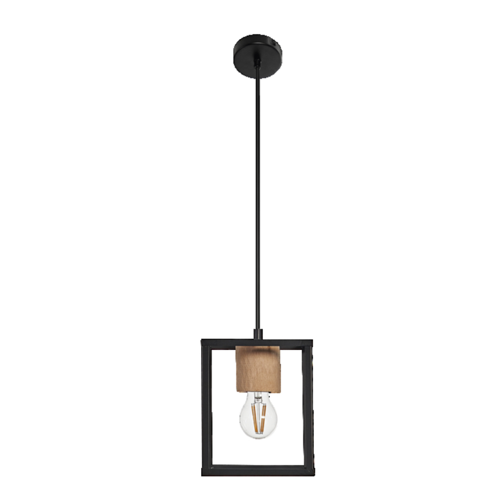 GLOBO Single Pendant Black 1xE27 D170