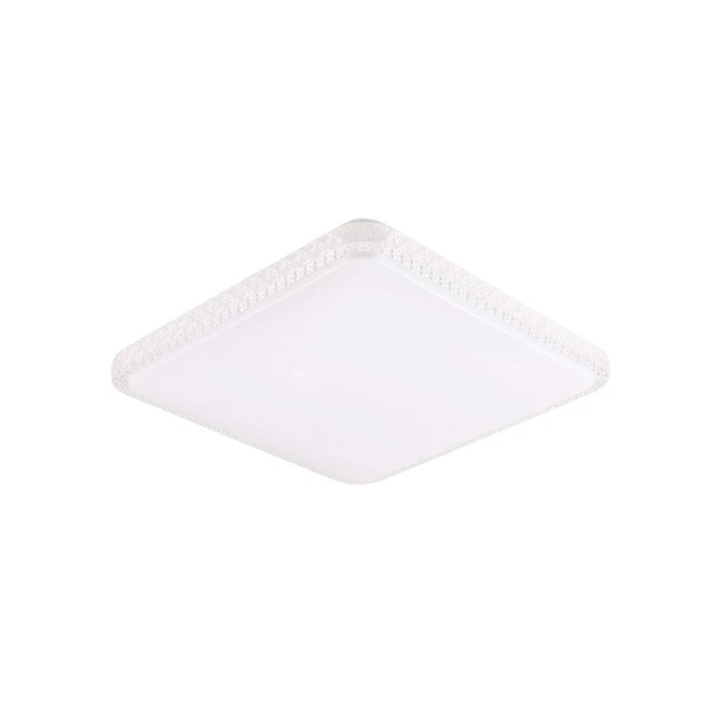GLOBO Square Ceiling Light Opal Sparkle LED 24W 3000K D435