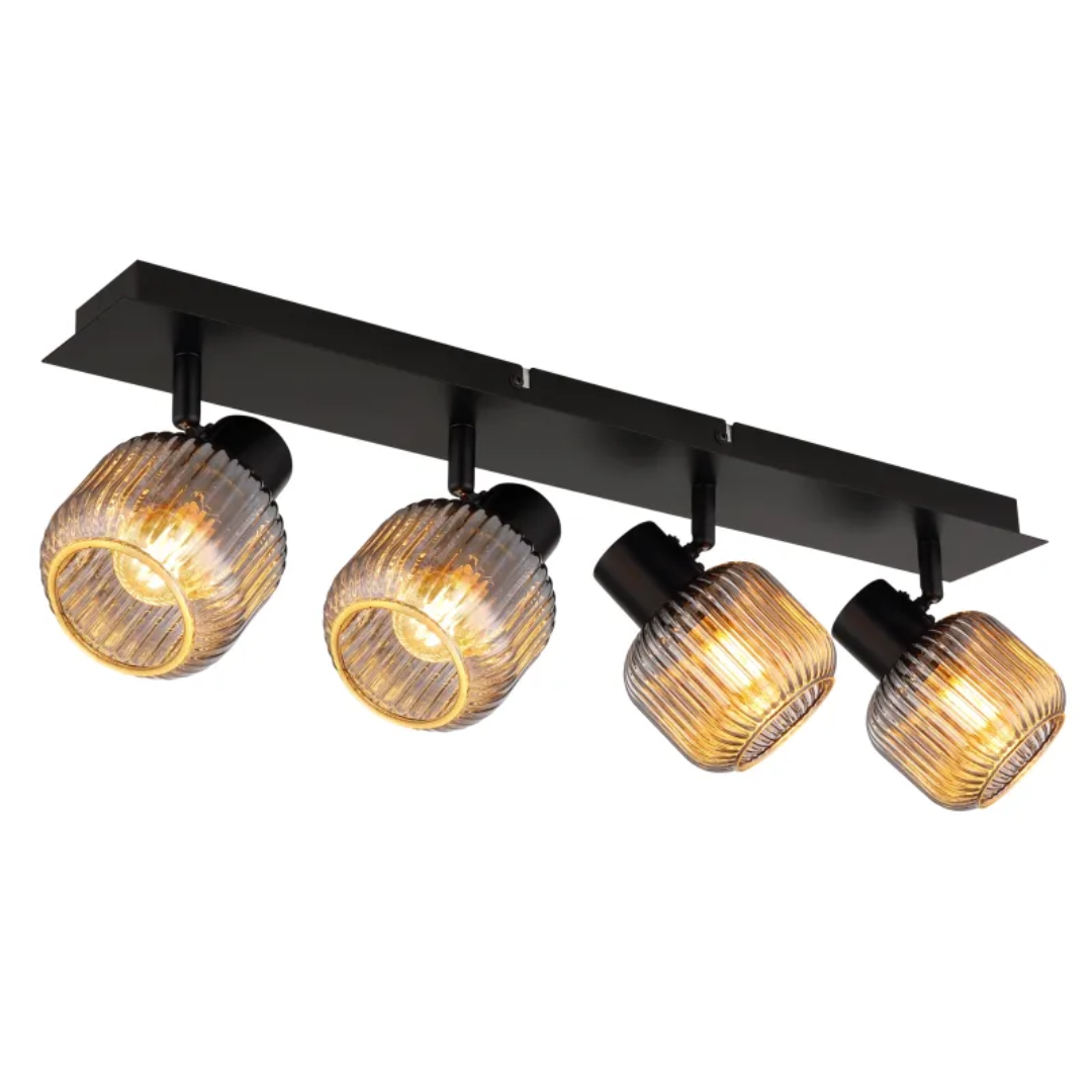 GLOBO TOM 4-Bar Pendant Smoke 4xE14 L808
