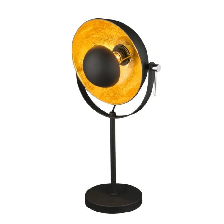 GLOBO Table Lamp Black Gold 1xE27 H565