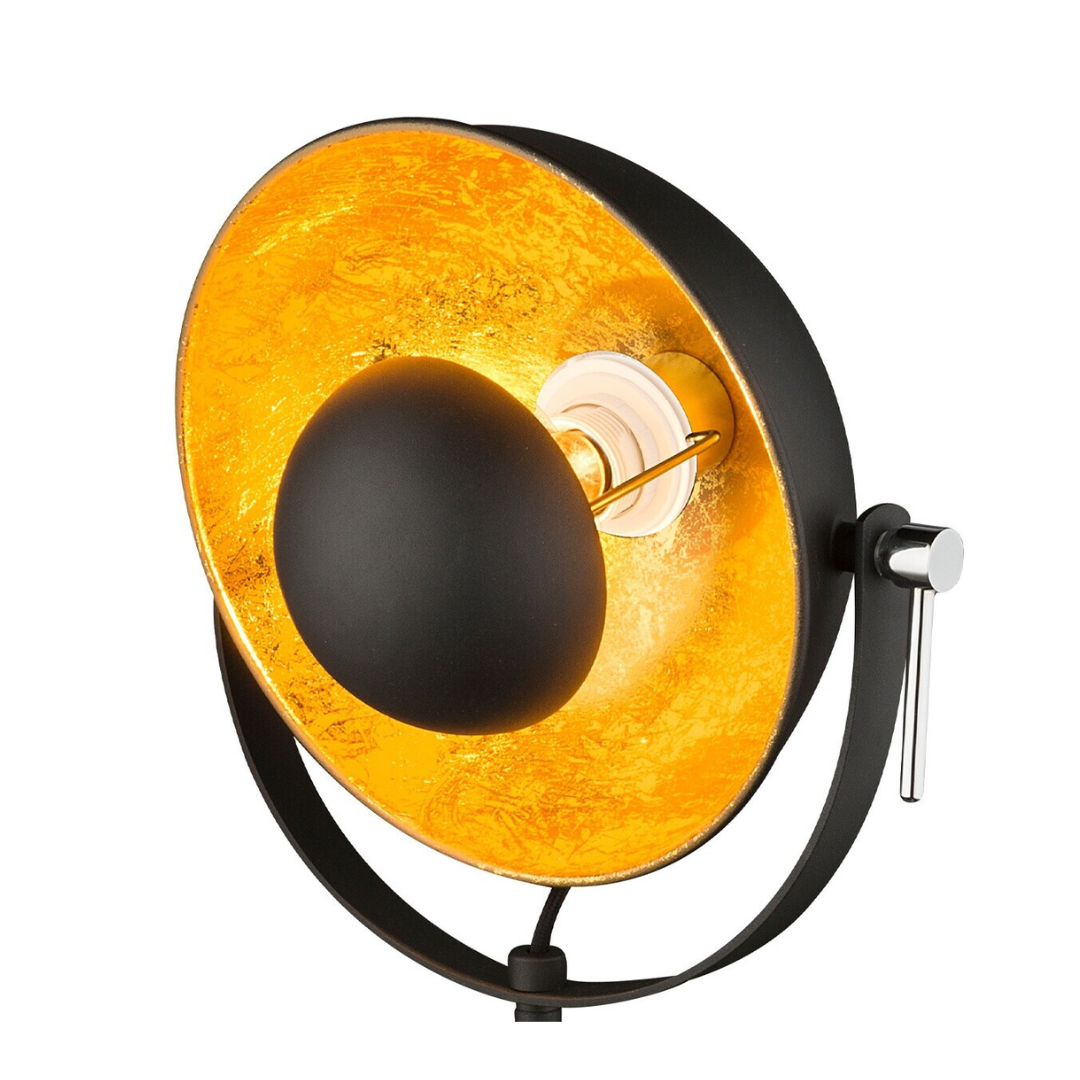 GLOBO Table Lamp Black Gold 1xE27 H565