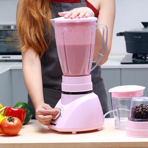 GEEPAS 3 In1 Blender 400Watts GSB1514 - 1.6 liters - Red Rhino