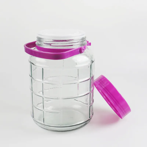 Bon Appetit Glass Jar with Air Tight Lid and Screw Cover 5L - Red Rhino