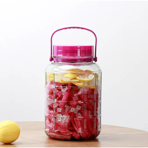 Bon Appetit Glass Jar with Air Tight Lid and Screw Cover 5L - Red Rhino