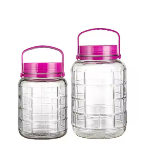 Bon Appetit Glass Jar with Air Tight Lid and Screw Cover 5L - Red Rhino