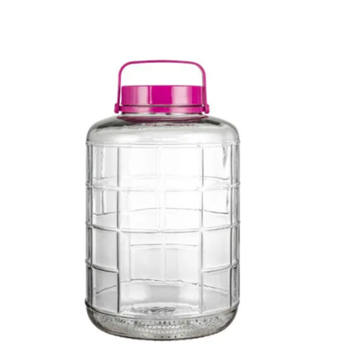 Bon Appetit Glass Jar with Air Tight Lid and Screw Cover 5L - Red Rhino