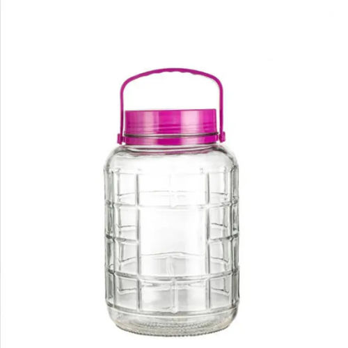 Bon Appetit Glass Jar with Air Tight Lid and Screw Cover 5L - Red Rhino
