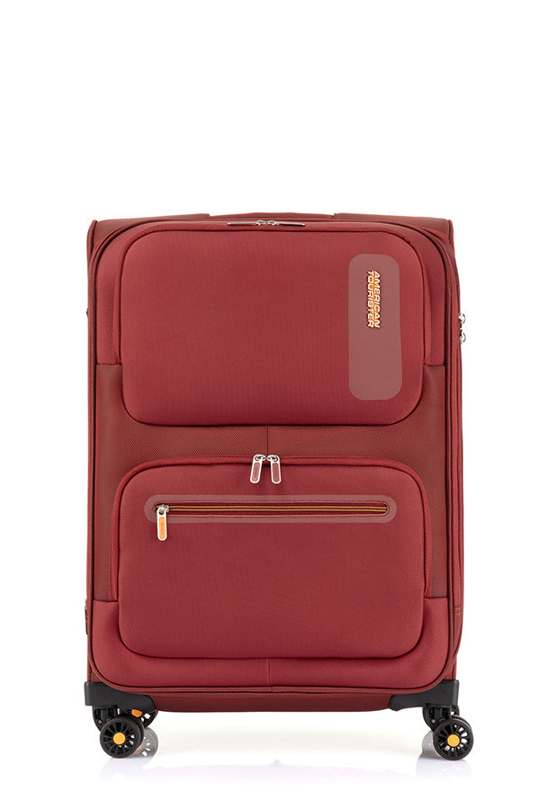 American Tourister Maxwell Expandable Spinner 68 cm — Red Medium Suitcase