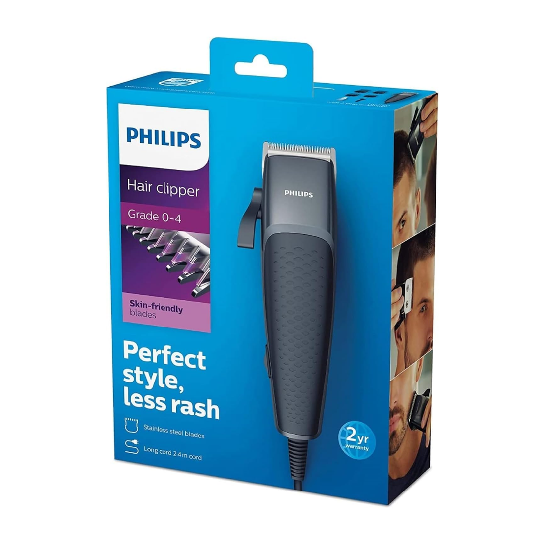 Philips Series 3000 Head and Face Hair Clipper with Stainless Steel Blades - HC3100/13