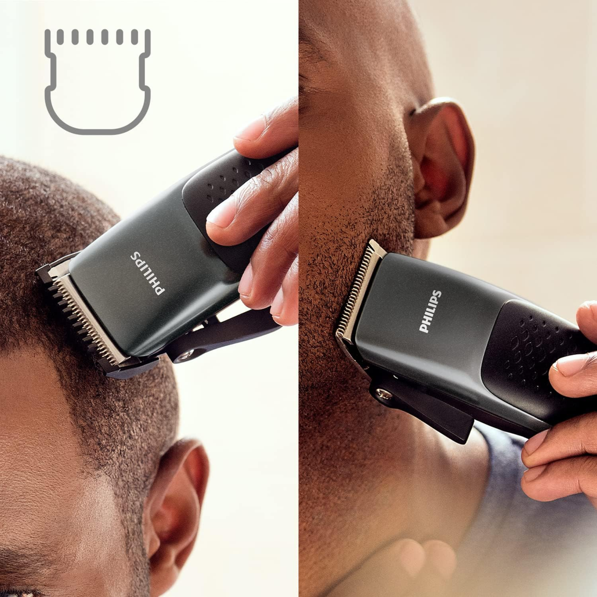 Philips Series 3000 Head and Face Hair Clipper with Stainless Steel Blades - HC3100/13