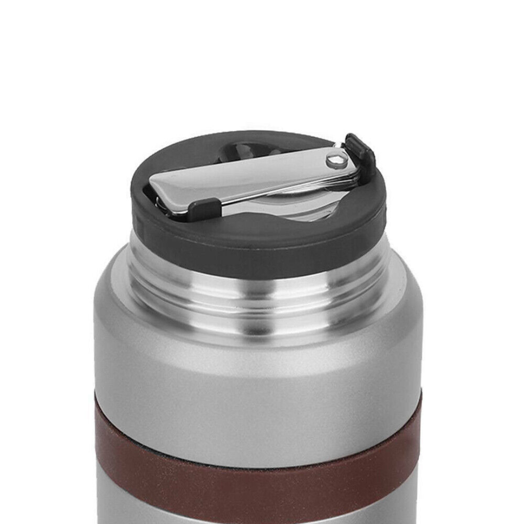 BA Vacuum Food Flask 500ML - Silver - Red Rhino