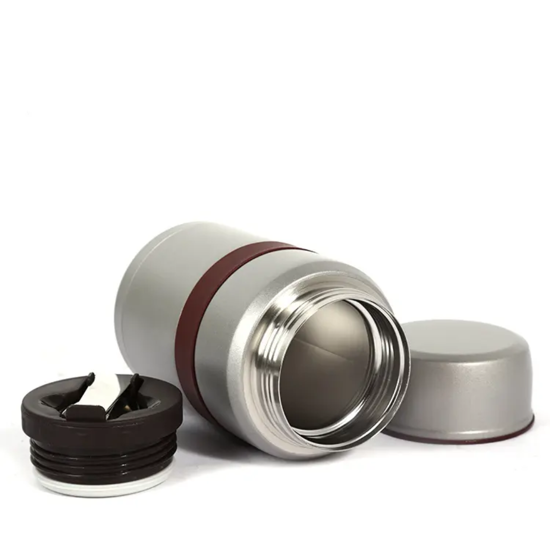 BA Vacuum Food Flask 500ML - Silver - Red Rhino