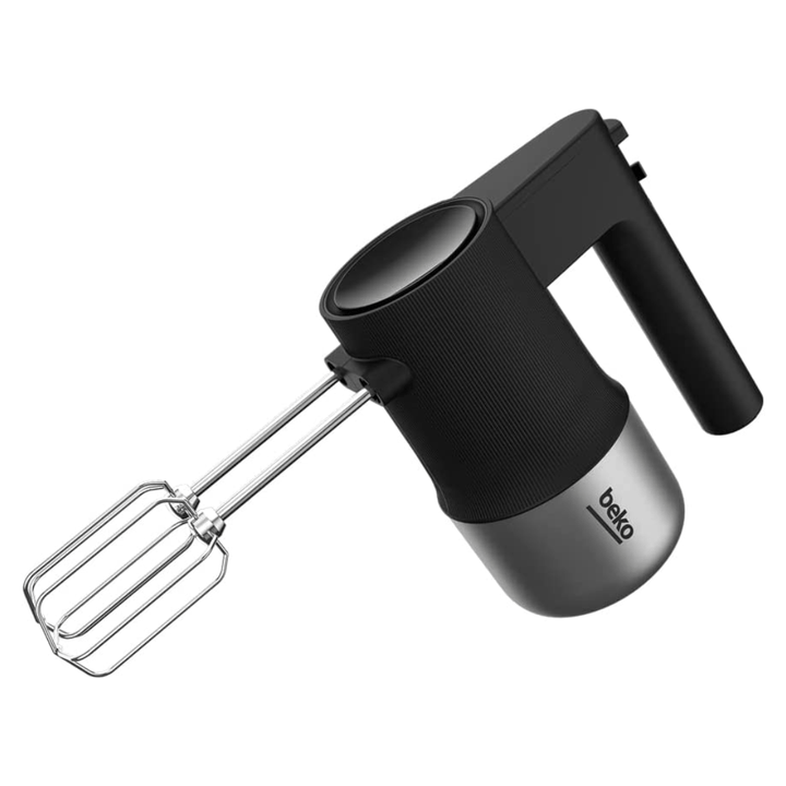 Beko Hand Mixer, 500 Watts, 4 speed settings, Turbo function, Stainless steel beaters - Red Rhino