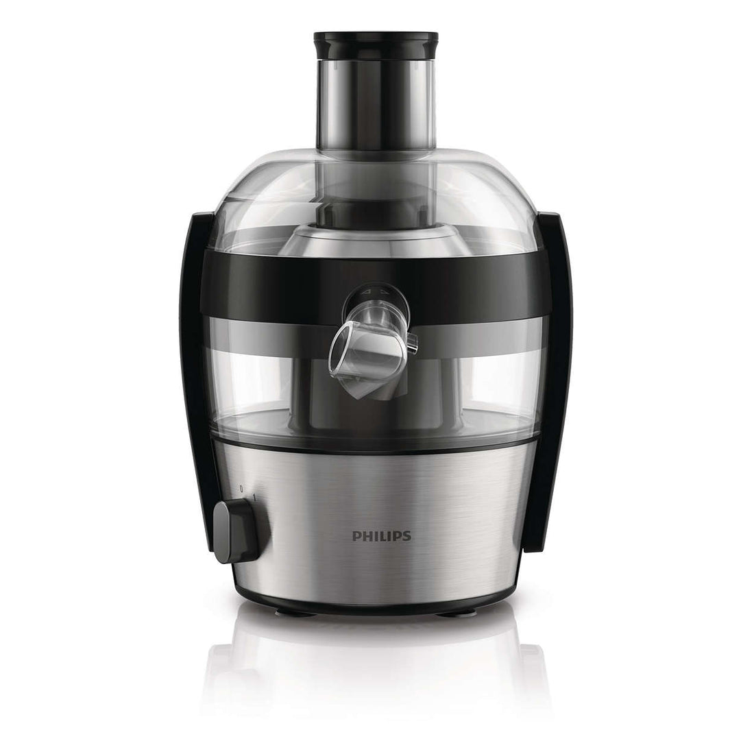 Philips juicer HR1836/05, side view