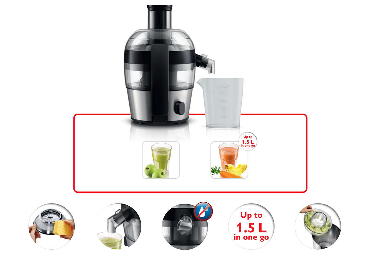 Philips juicer HR1836/05, alternate view