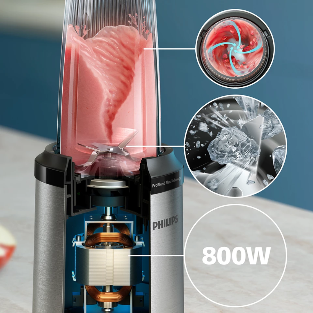 Philips 5000 Series Blender 800Watts- HR2765/00 - Red Rhino