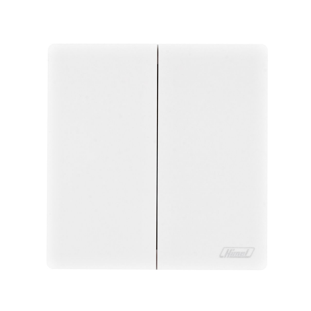 Himel Altivo 16A 2 Gang 2 Way Switch Slim Big Rocker White