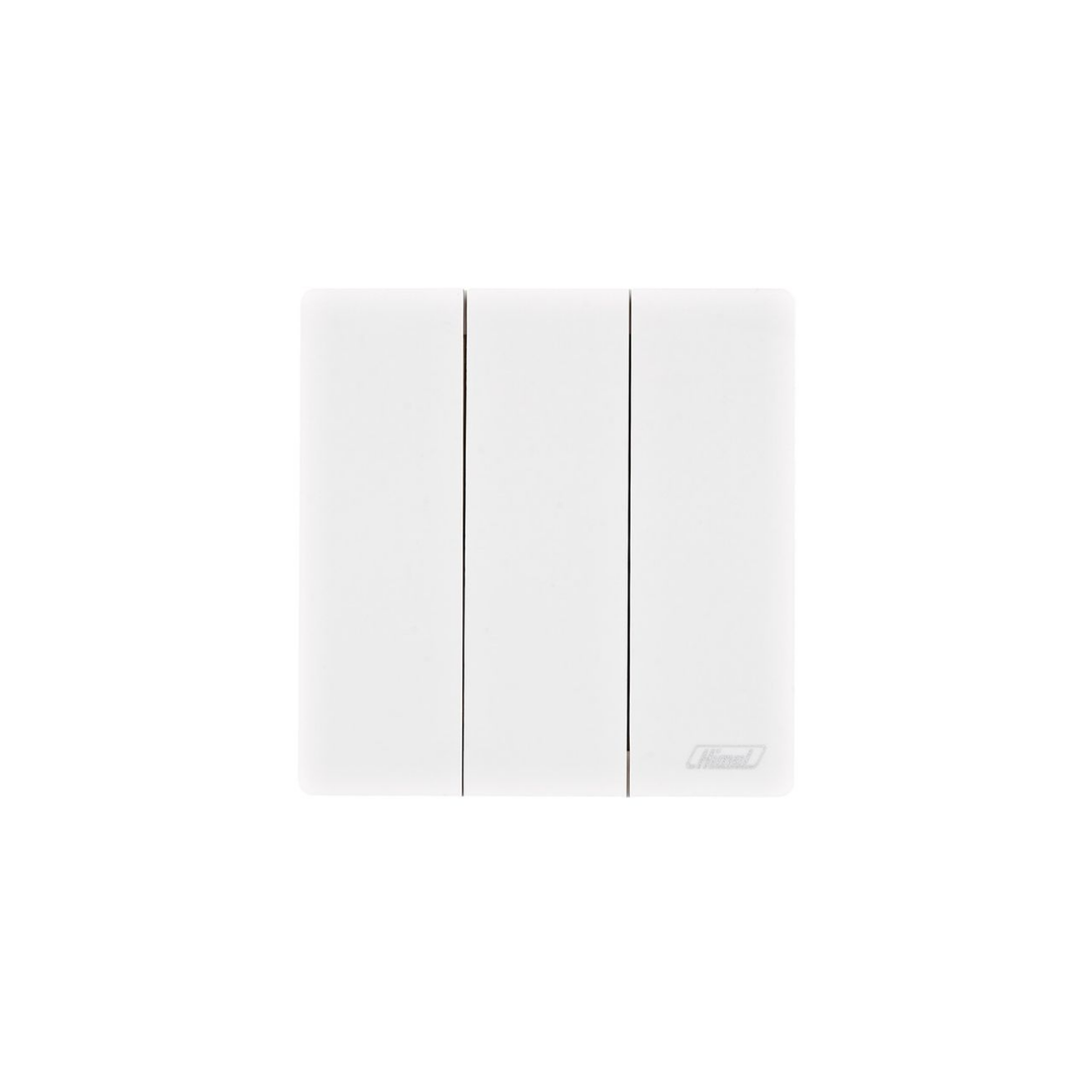 Himel Altivo 16A 3 Gang 2 Way Switch Slim Big Rocker White