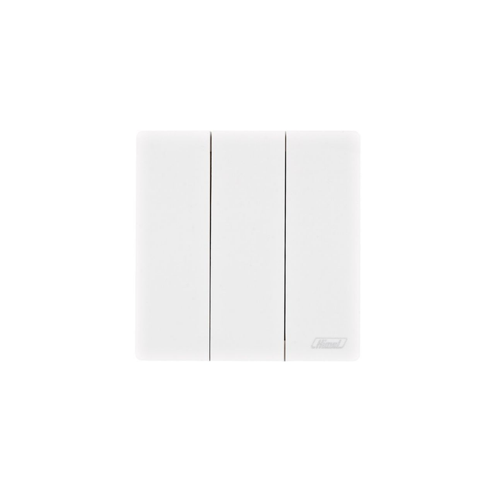 Himel Altivo 16A 3 Gang 2 Way Switch Slim Big Rocker White