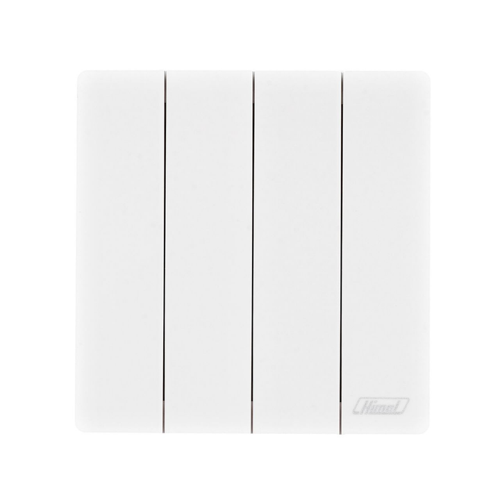 Himel Altivo 16A 4 Gang 2 Way Switch Slim Big Rocker White