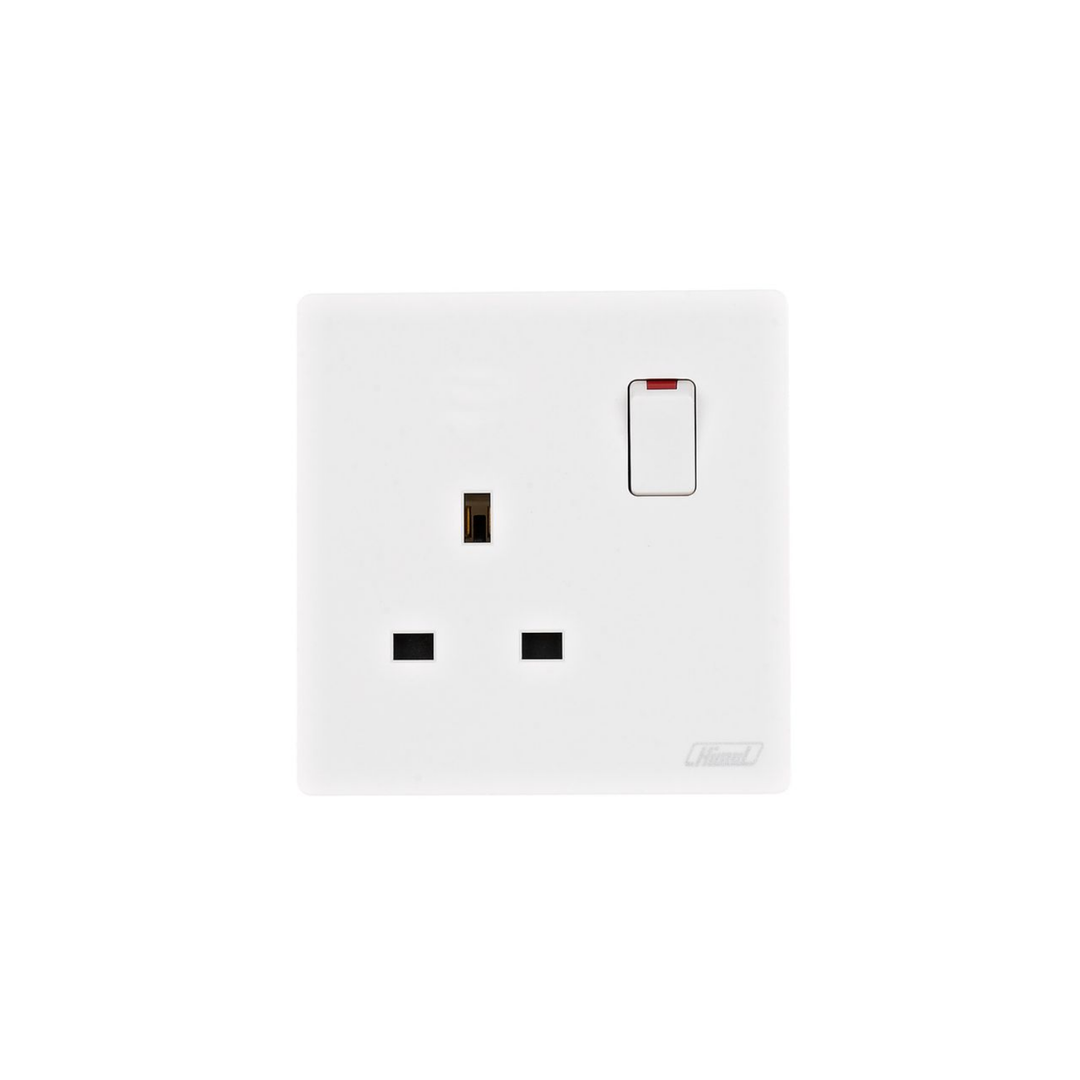 Himel Altivo 1 Gang 13A Switched Socket White