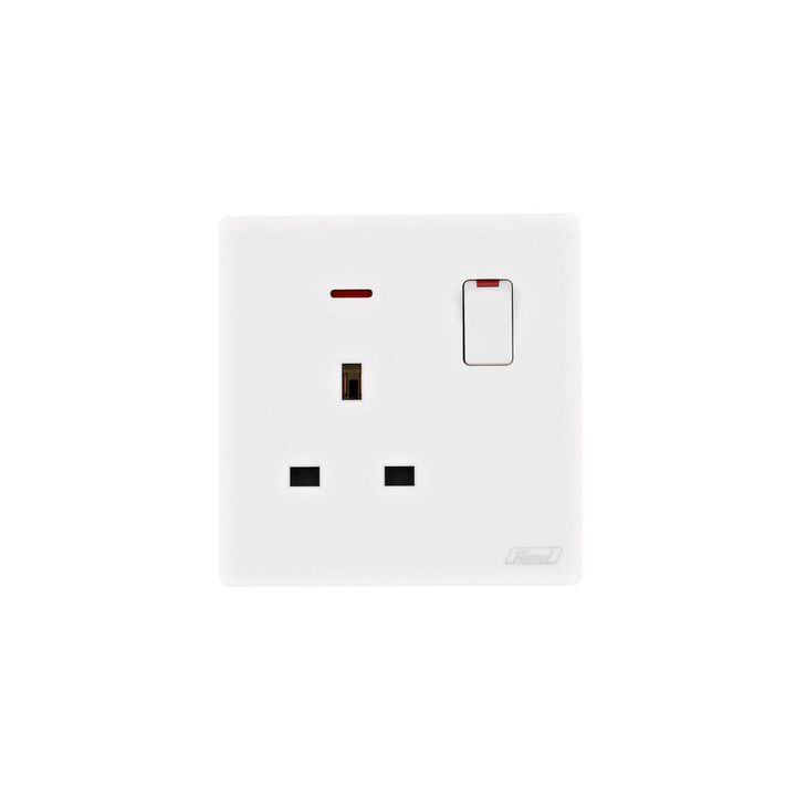 Himel Altivo 1 Gang 13A Switched Socket with Indicator White