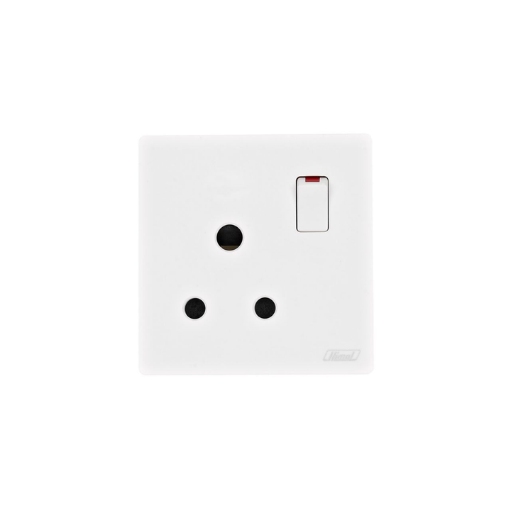 Himel Altivo 1 Gang 15A Switched Socket White