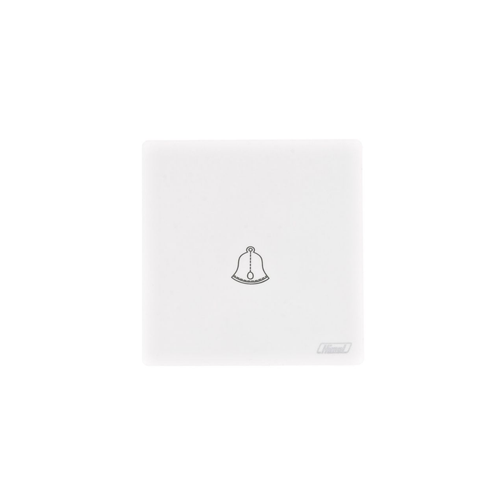 Himel Altivo 1 Gang Bell Push Switch Slim Big Rocker White