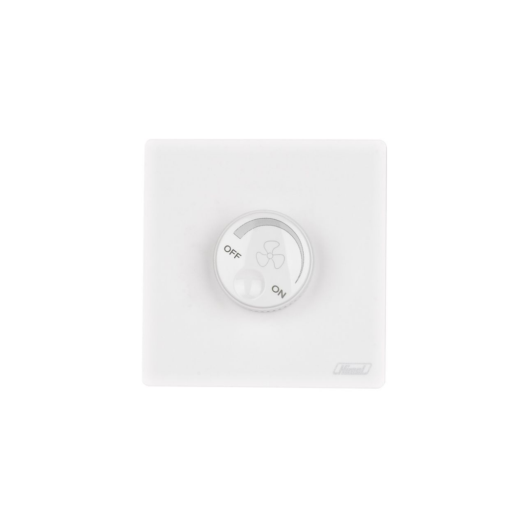 Himel Altivo 1 Gang CV Fan Dimmer 500W (2-Line) White